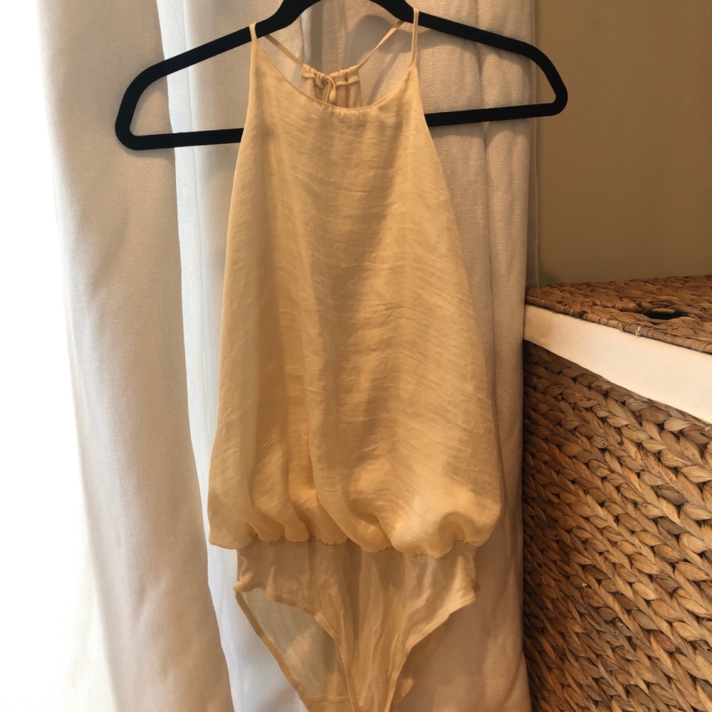 Cream high neck bodysuit!